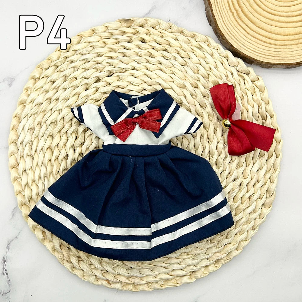 12 Inch 30 CM Bjd Anime Doll Kids Girls 4 To 16 Years Dollhouse Accessories Skirt Hat Headdress With Clothes Dress Up DIY Toys P-4 clothes / 30 cm
