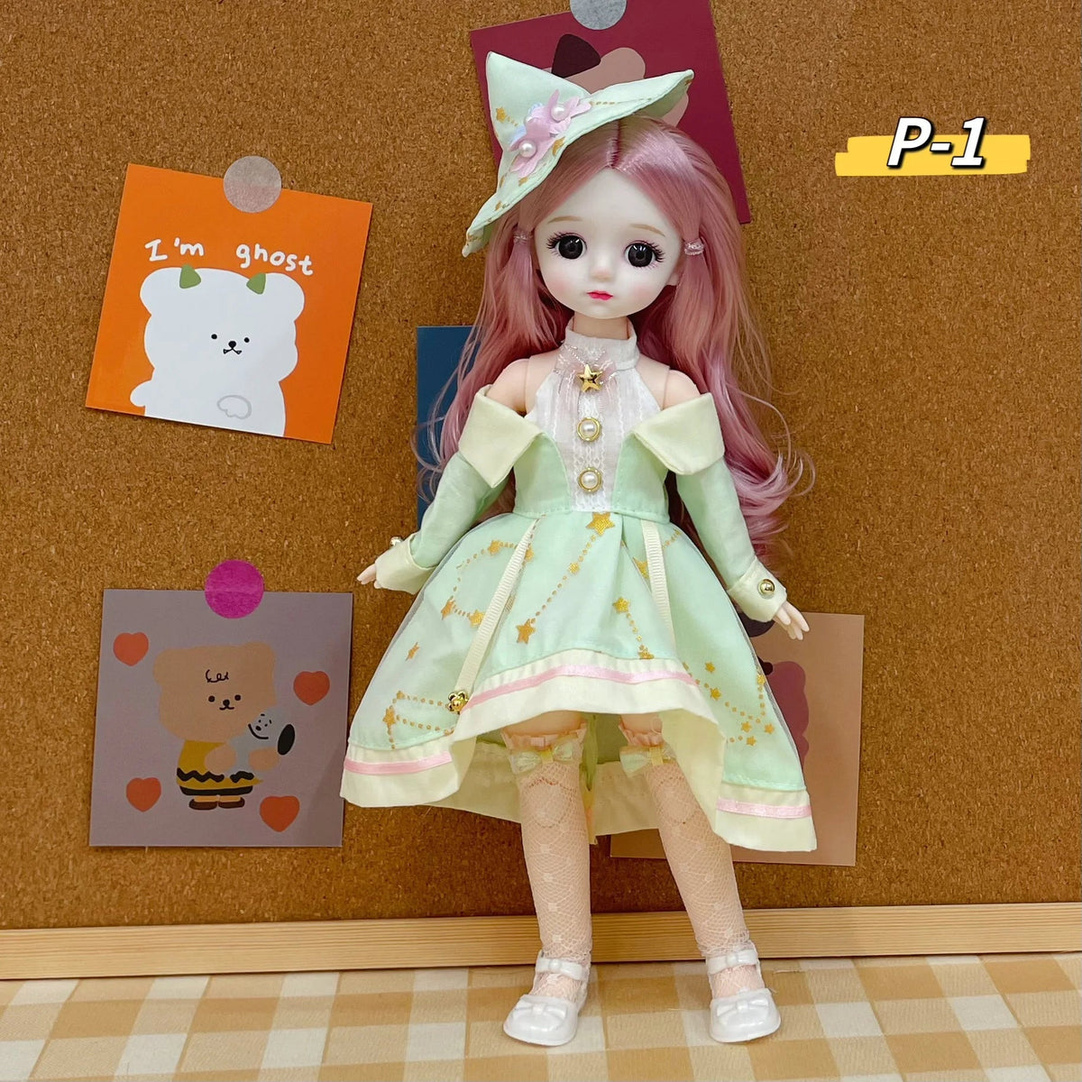 12 Inch Toys Bjd Anime Doll Dollhouse Accessories Kids Girls Skirt Hat Headdress With Clothes 30 CM 4 To 16 Years Dress Up Gifts