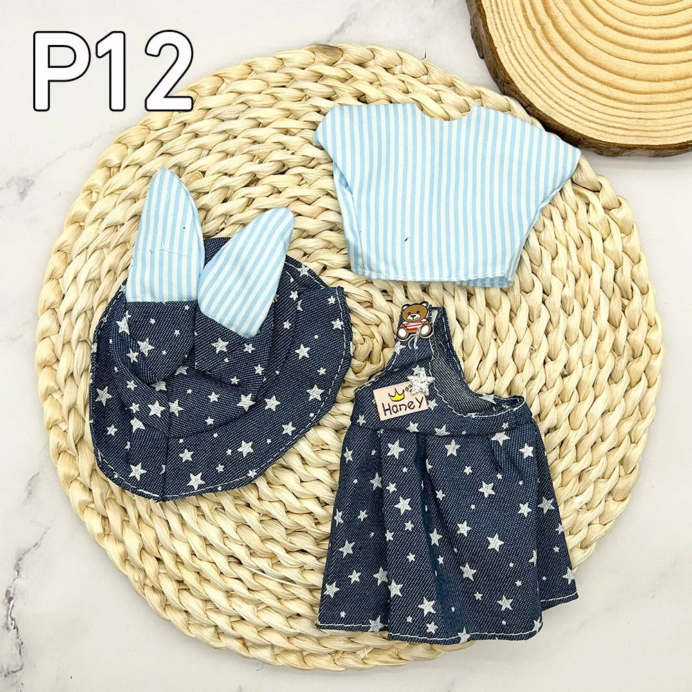 12 Inch Toys Bjd Anime Doll Dollhouse Accessories Kids Girls Skirt Hat Headdress With Clothes 30 CM 4 To 16 Years Dress Up Gifts P-12 clothes / 30 cm