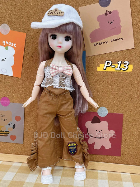 12 Inch Toys Bjd Anime Doll Dollhouse Accessories Kids Girls Skirt Hat Headdress With Clothes 30 CM 4 To 16 Years Dress Up Gifts P-13 / 30 cm