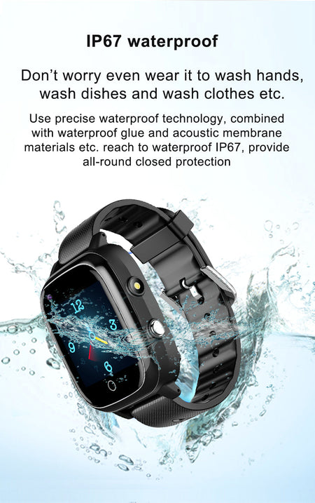 YQT T5S 4G Video Call Elderly Gps Smart Watches, Wearable Devices, Smartwatch Mobile Watch Phones For Old People Senior Watches