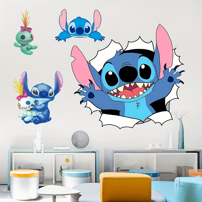 Cute Disney Stitch Cartoon Character Wall Decal - Cyprus