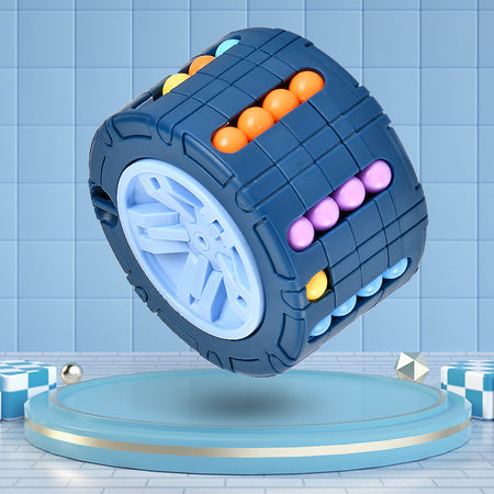 3D Cylinder Cube Educational Toy for Children - Red, Blue, Black Blue