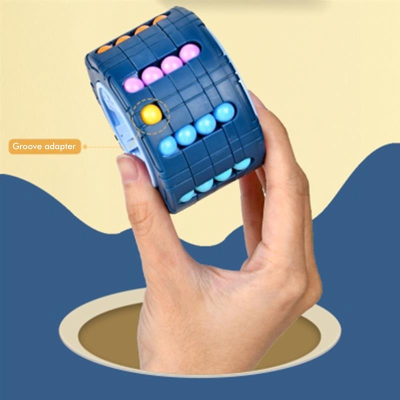 3D Cylinder Cube Educational Toy for Children - Red, Blue, Black