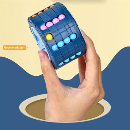 3D Cylinder Cube Educational Toy for Children - Red, Blue, Black