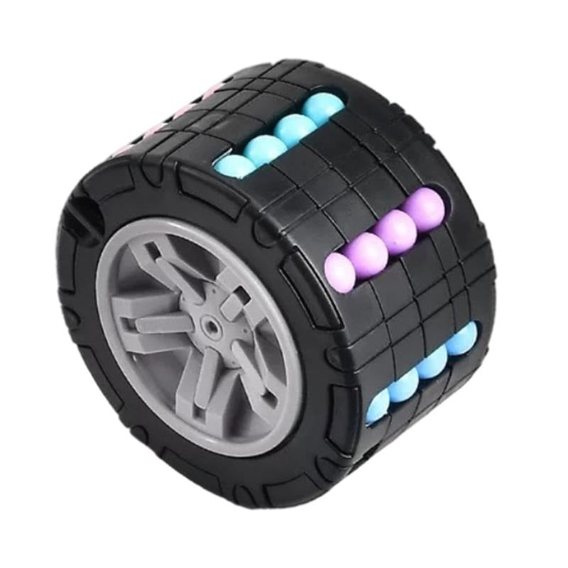 3D Cylinder Cube Educational Toy for Children - Red, Blue, Black