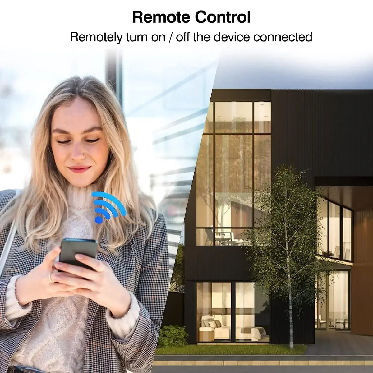 16A Tuya WiFi Smart Switch 2-way Control with Power Monitor Switch Mini Smart Breaker Smart Life Control Alexa Via Google Home