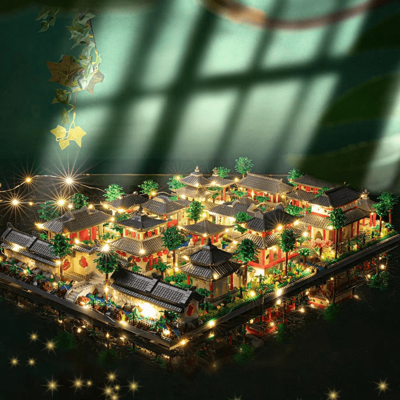 World Landmark Building Landscape Puzzle - 3988/4222/3888pcs + Micro Particle Suzhou Garden 12000pcs Model Castle Educational Toy Kit, Ages 6-8