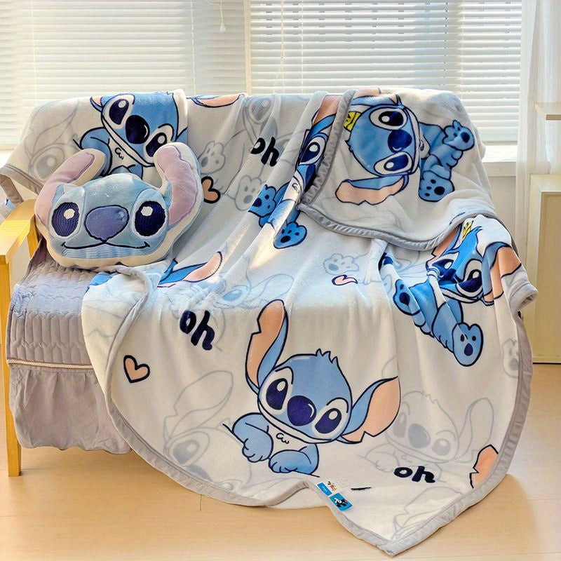 Stitch Mickey Cartoon Blanket - Perfect for Travel and Home Use - Cyprus