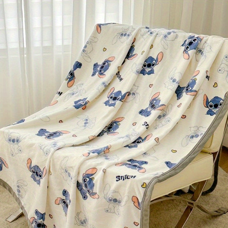 Disney Stitch Plush Blanket - Kawaii Warm And Comfort Throw Blanket For Home Or Sofa - Ideal For Women - Cyprus