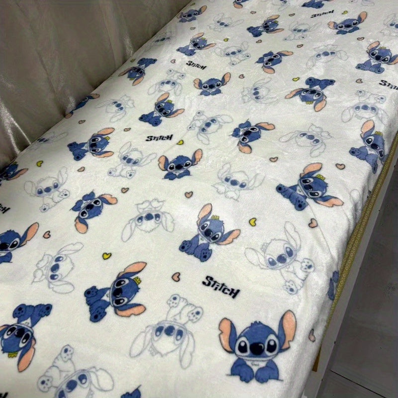 Disney Stitch Plush Blanket - Kawaii Warm And Comfort Throw Blanket For Home Or Sofa - Ideal For Women - Cyprus