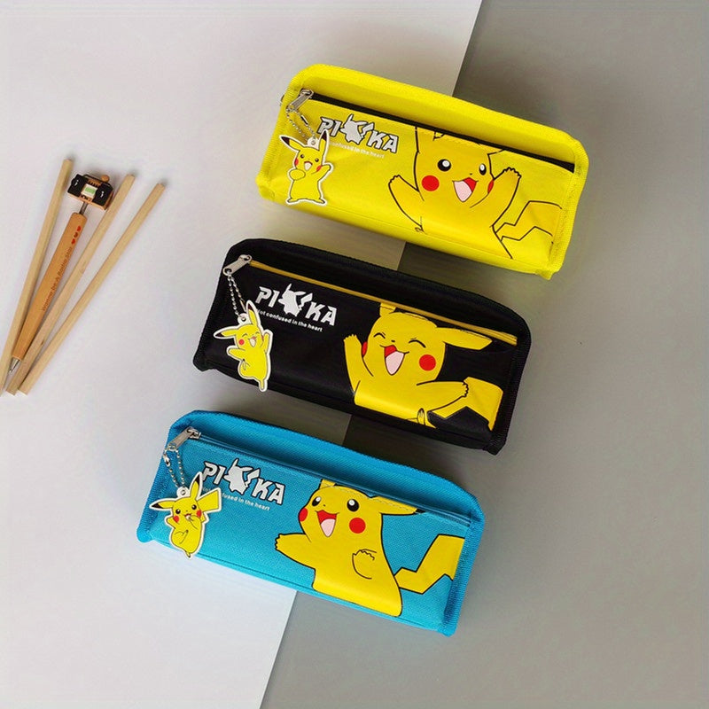 Pikachu-Themed Pokemon Pencil Case - Large Capacity Oxford Fabric Stationery Organizer - Cyprus