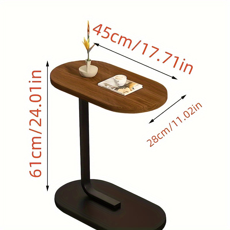 Small Round Bedside Cabinet for Coffee Table - Simple Design, Durable Texture