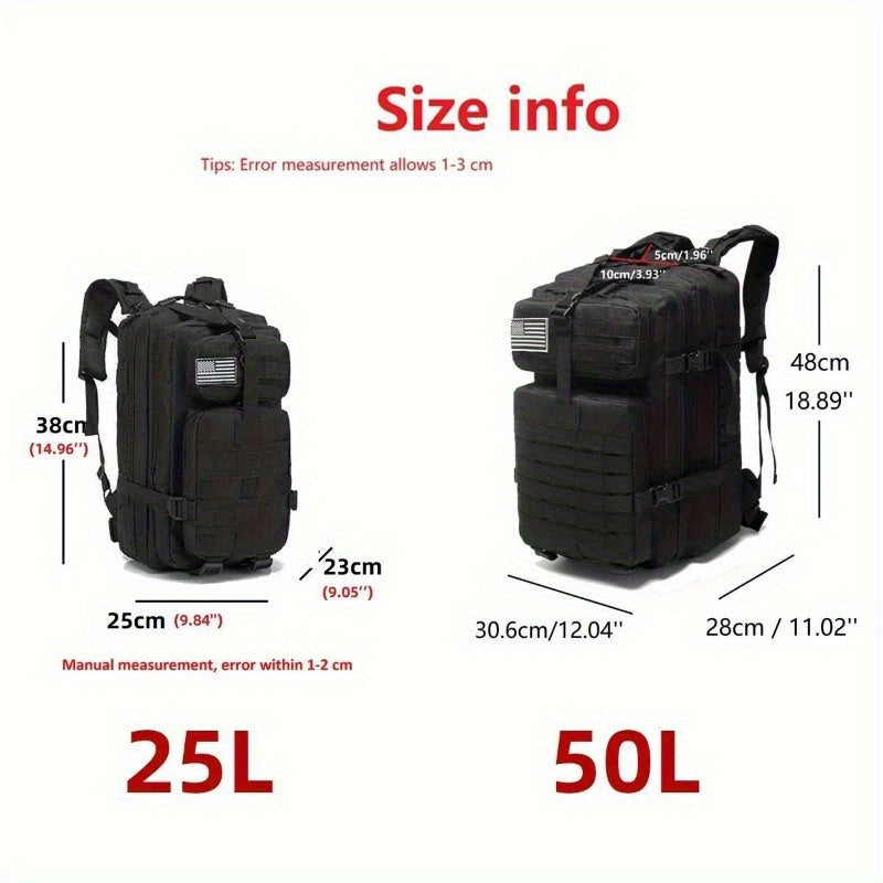 1000D Nylon Waterproof Rucksack for Outdoor Adventures