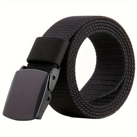 Tactical Nylon Belt with Automatic Buckle - Heavy Duty Military-Style