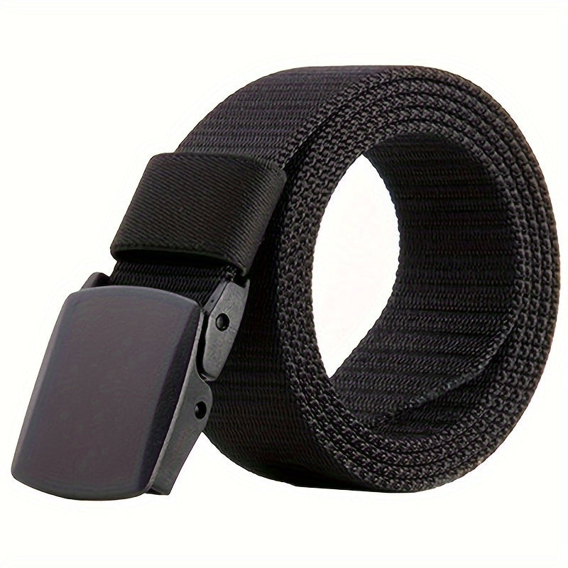 Tactical Nylon Belt with Automatic Buckle - Heavy Duty Military-Style