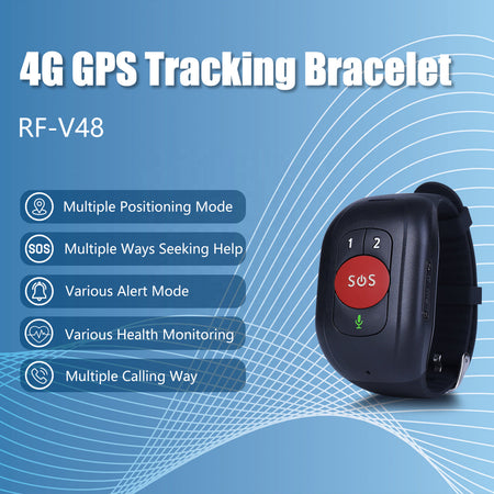 4G SOS Gps Adult Smart Watch With Temperature Sensor Fall Alert And HR & BP Monitoring GPS Tracking Bracele