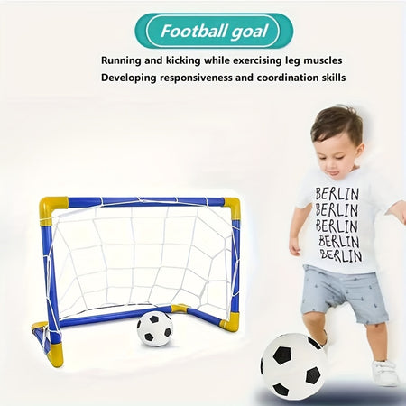 Kids' Portable Soccer Set With Detachable Goal - Interactive Parent-Child Toy - Ages 3-6