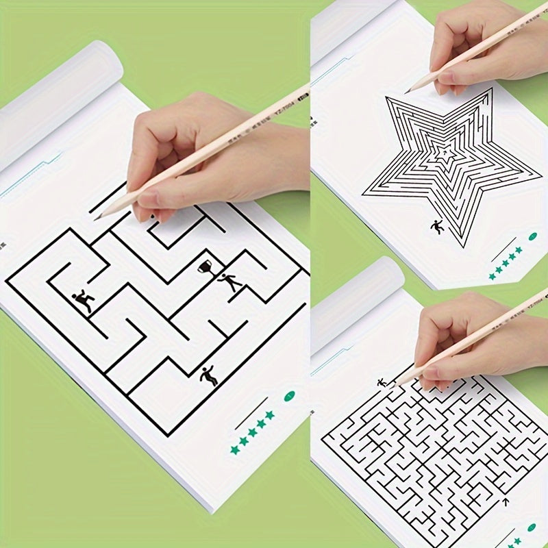 192 Patterns Concentration Maze Training Book - Fun Educational Toy for Kids