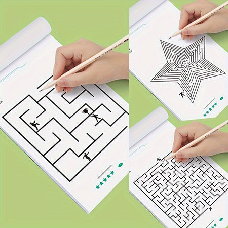 192 Patterns Concentration Maze Training Book - Fun Educational Toy for Kids