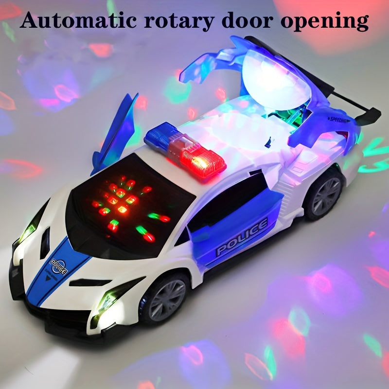 Fun Handsome Rotating Car Toy with Automatic Switch