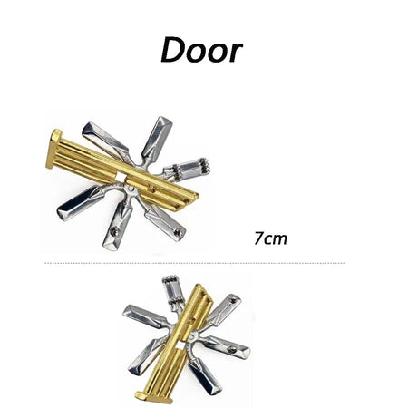 1pc Classic IQ Metal Brain teaser Magic Baffling Puzzle Brainstring Jigsaw Game Unlocking Unlooping Novel Toy for Children Adult Door