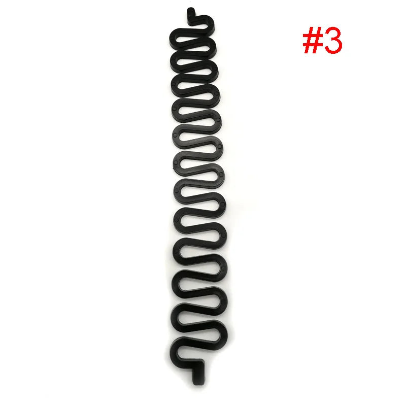1PCS Charming French Style Women Girls DIY Hair Braiding Tool Roller Hook With Magic Twist Styling Bun Maker Plait Tools 1pc color3