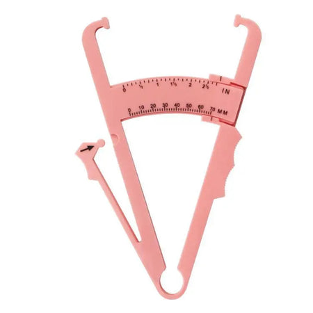 1PCS Crossfit Body Fat Loss Tester Calculator Fitness Caliper Clip Measurement Slim Skin Fold Body Fat Chart Gym Equipment Pink