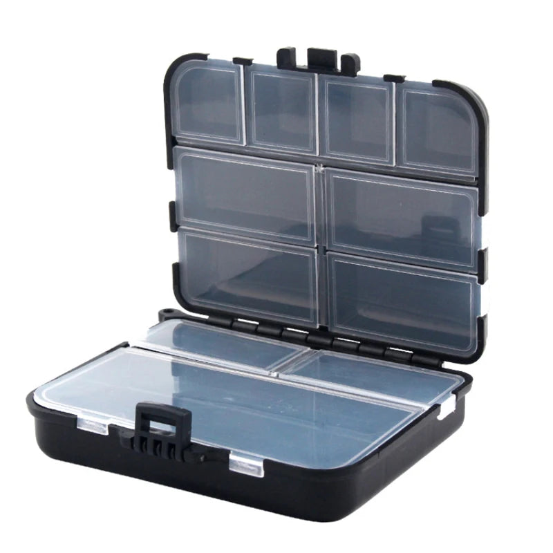 1Pcs Exquisite 12*9*3.5CM Storage Box High-quality ABS Plastic Fishing Box Double-layer Design Fishing Tackle