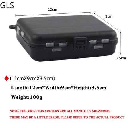 1Pcs Exquisite 12*9*3.5CM Storage Box High-quality ABS Plastic Fishing Box Double-layer Design Fishing Tackle