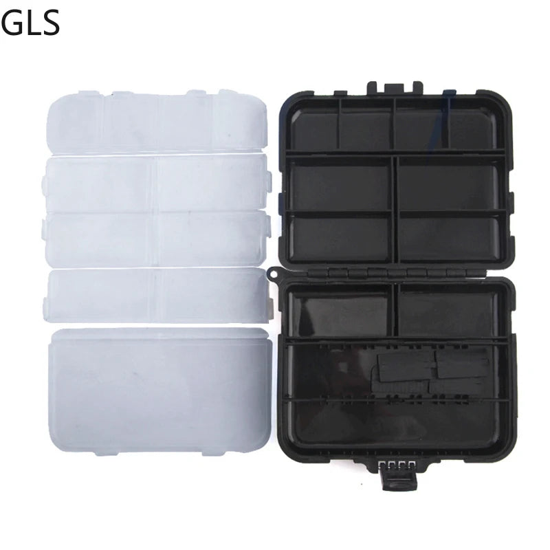 1Pcs Exquisite 12*9*3.5CM Storage Box High-quality ABS Plastic Fishing Box Double-layer Design Fishing Tackle