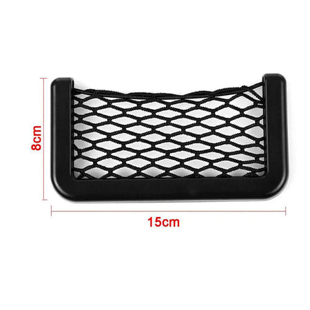 1Pcs Universal Car Storage Bag Net Pocket Car Seat Organizer Mesh Bag Truck SUV Auto Interior Accessories Phone Holder