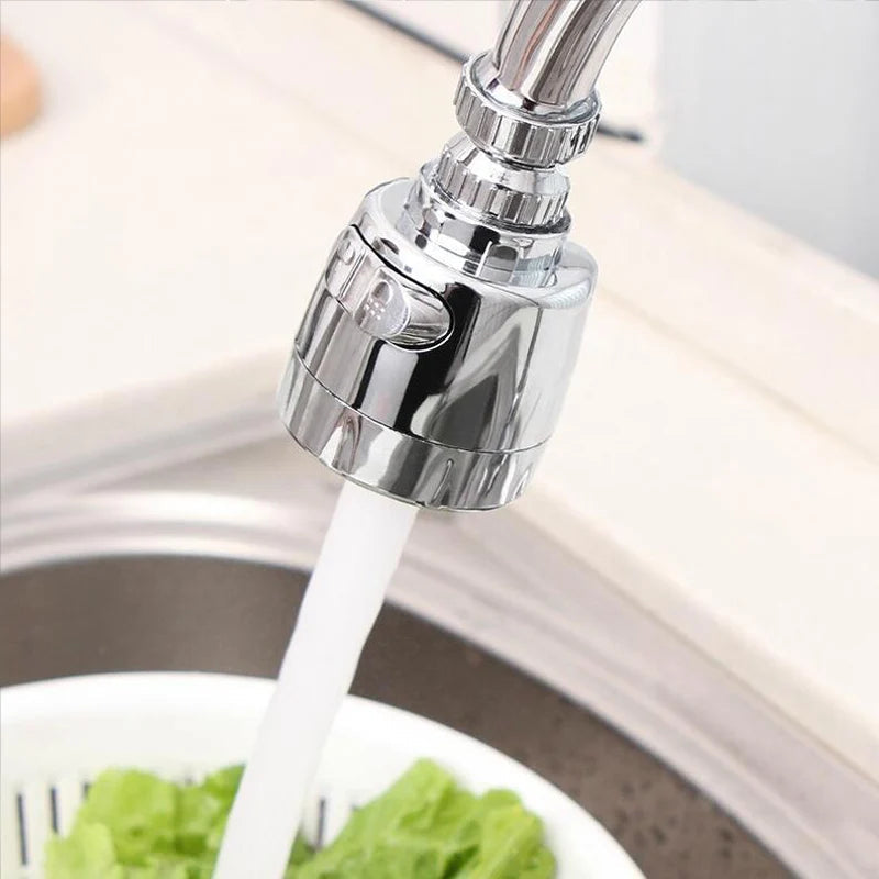 2 Mode Kitchen Faucet Nozzle Filter Adapter Bent Water Saving Tap Aerator Rotatable 360 Diffuser Swivel Head Bath Faucet Bubbler