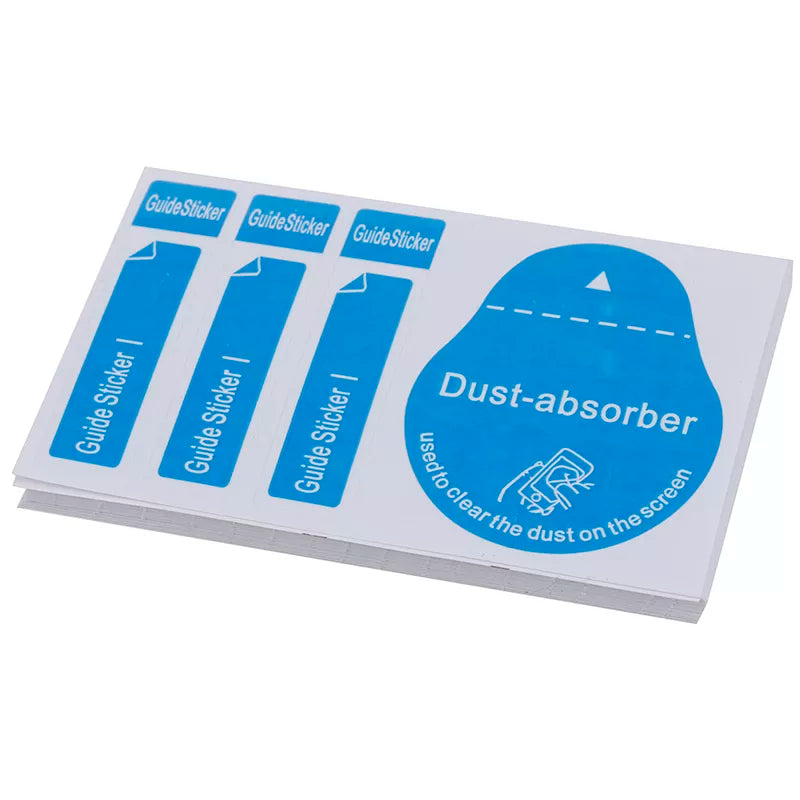 20/50pcs Blue Dust Removal Phone Screen Cleaning Tool All Phones 3 In 1 Dust-absorber + Guide Sticker Clear Dust On Screen 30pcs