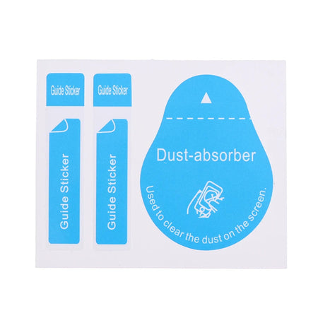 20/50pcs Blue Dust Removal Phone Screen Cleaning Tool All Phones 3 In 1 Dust-absorber + Guide Sticker Clear Dust On Screen