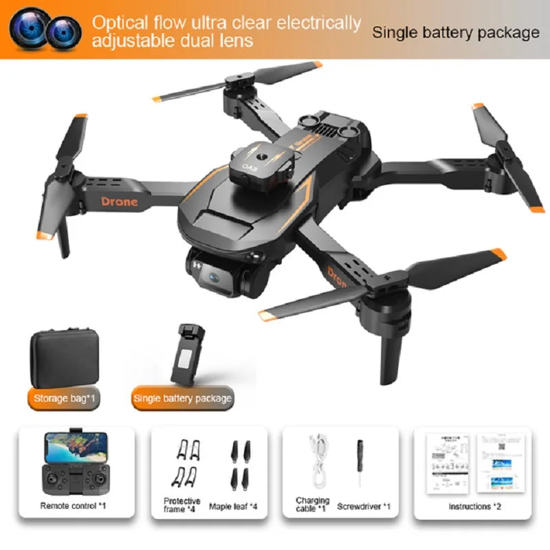 2023 New S12S Drone Optical Flow ESC Dual Camera 8K Camera Optical Flow Hovering Obstacle Avoidance Long Endurance UAV 5000M 5G