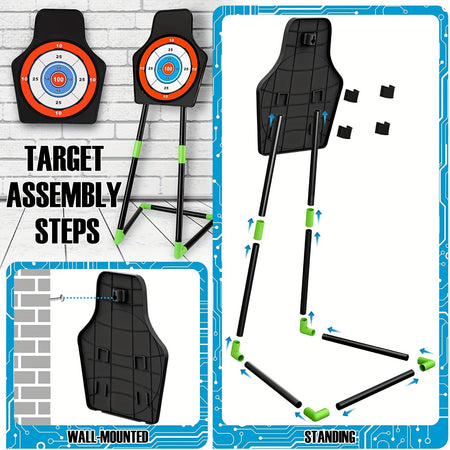 Kids LED Light Bow And Arrow Toy Set - 2 Bows, 20 Suction Cup Arrows, Target