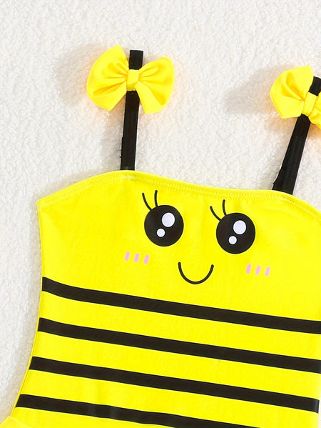 Bee-utiful Ruffled Swimsuit for Toddlers