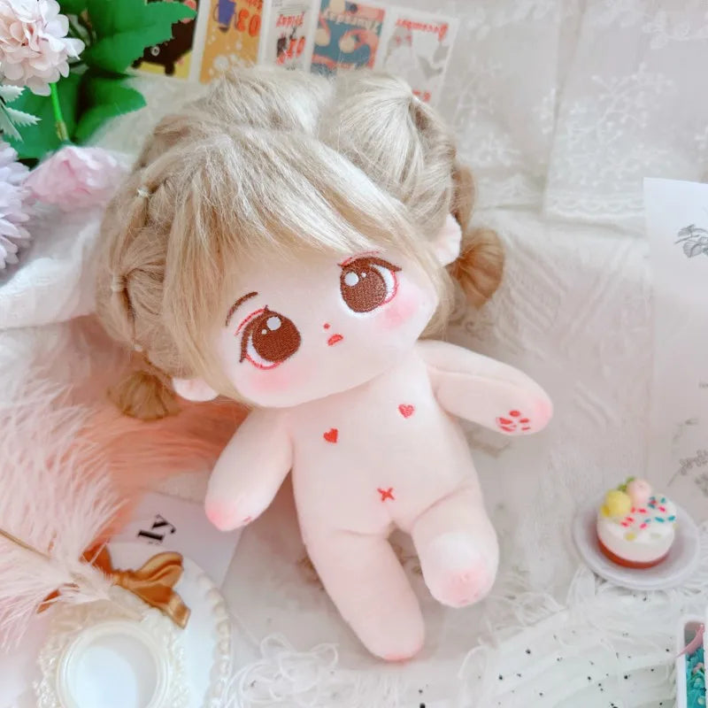 20cm IDol Doll Plush Cotton Star Dolls Kawaii Stuffed Baby Plushies No Attributes Dolls Toys Fans Collection Children Gifts 25 / with skeleton