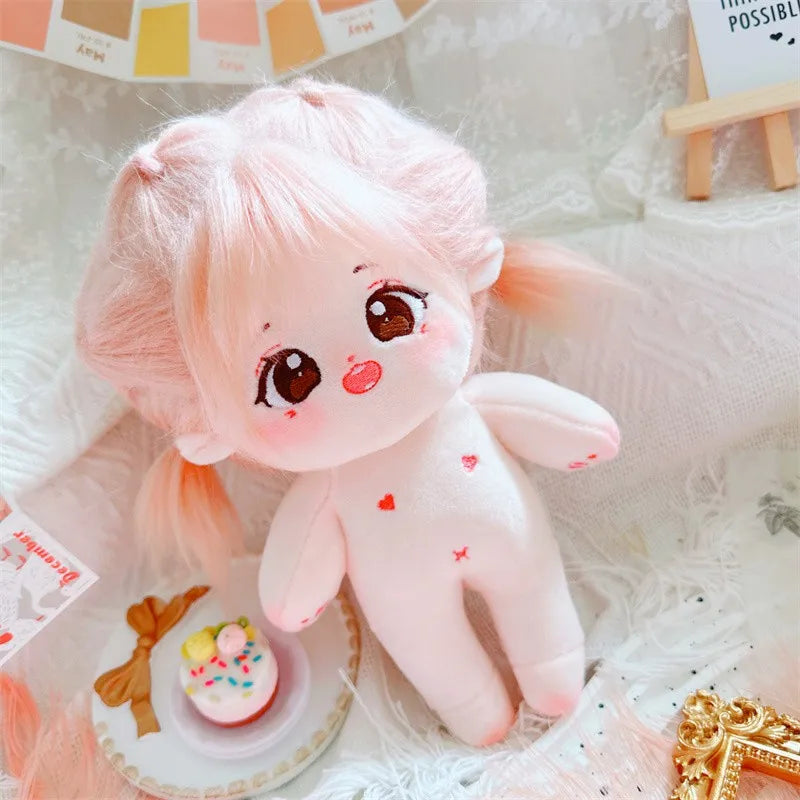20cm IDol Doll Plush Cotton Star Dolls Kawaii Stuffed Baby Plushies No Attributes Dolls Toys Fans Collection Children Gifts 27 / without skeleton