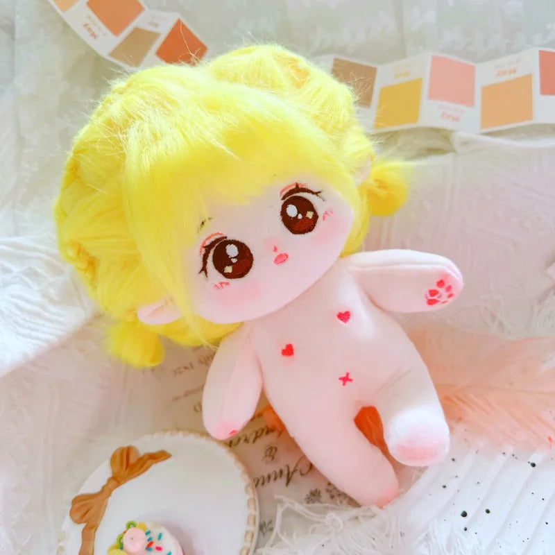 20cm IDol Doll Plush Cotton Star Dolls Kawaii Stuffed Baby Plushies No Attributes Dolls Toys Fans Collection Children Gifts 28 / with skeleton