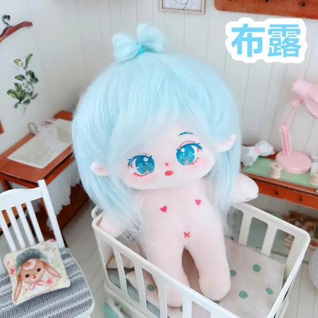 20cm IDol Doll Plush Cotton Star Dolls Kawaii Stuffed Baby Plushies No Attributes Dolls Toys Fans Collection Children Gifts 35 / with skeleton