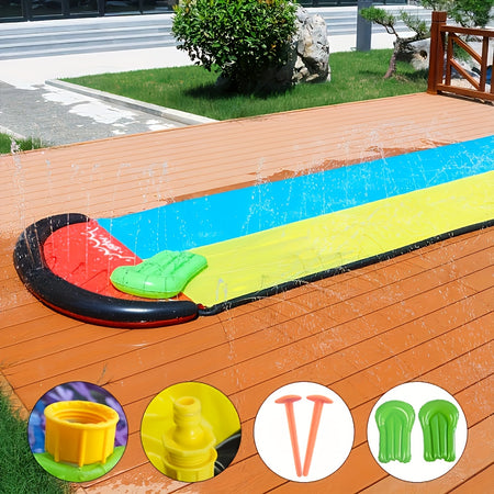 Multi-Person Inflatable Water Slide for Ultimate Summer Fun Double Lawn Water Slide
