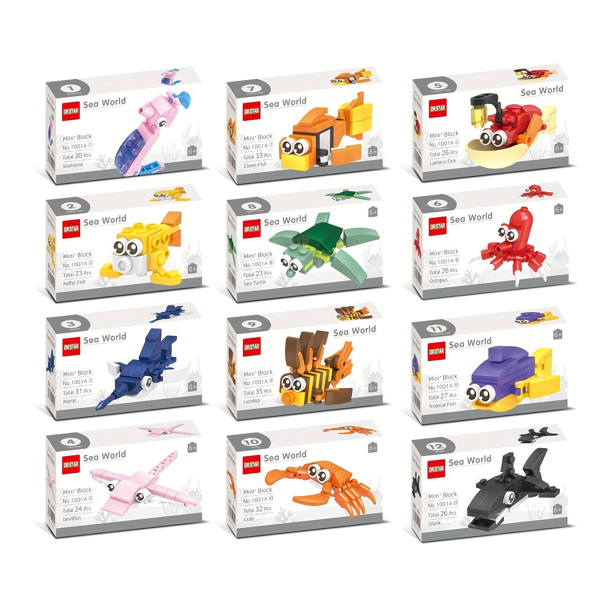 Sea Animal Building Blocks Set - Fun Educational Toy