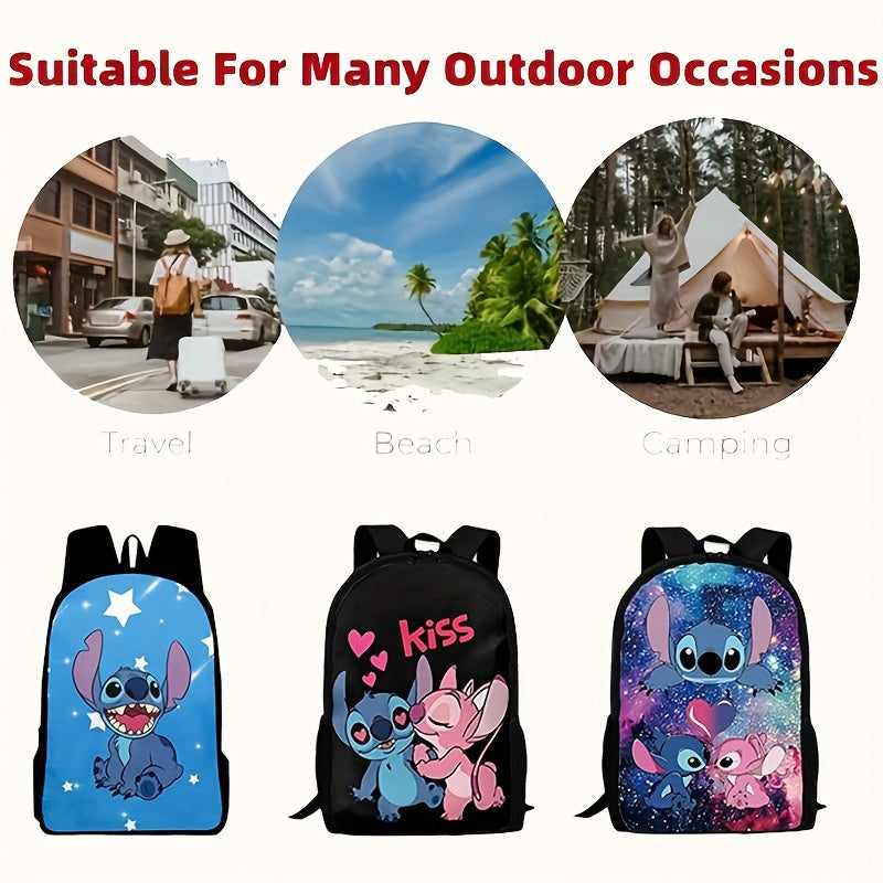 Lilo & Stitch Pattern Design Backpack - Cyprus