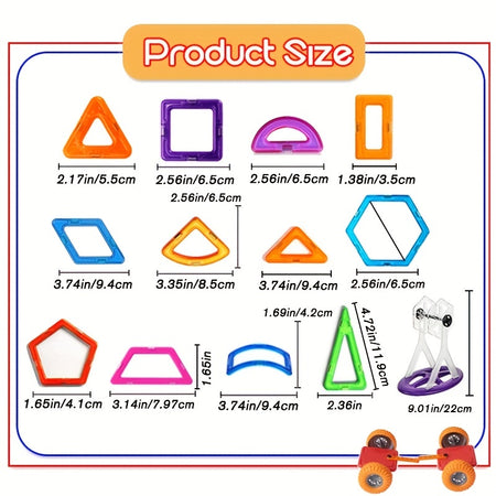 Magnetic Building Blocks DIY Designer Educational Toy Set