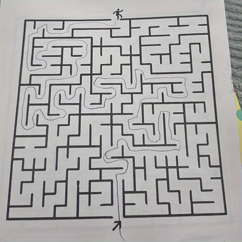 192 Patterns Concentration Maze Training Book - Fun Educational Toy for Kids
