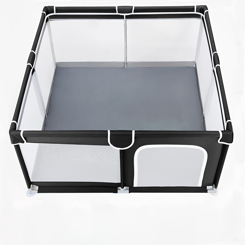 Children's Playpen &ndash; Durable and Safe Indoor Outdoor Enclosure Black / Enclosure (No Gift)