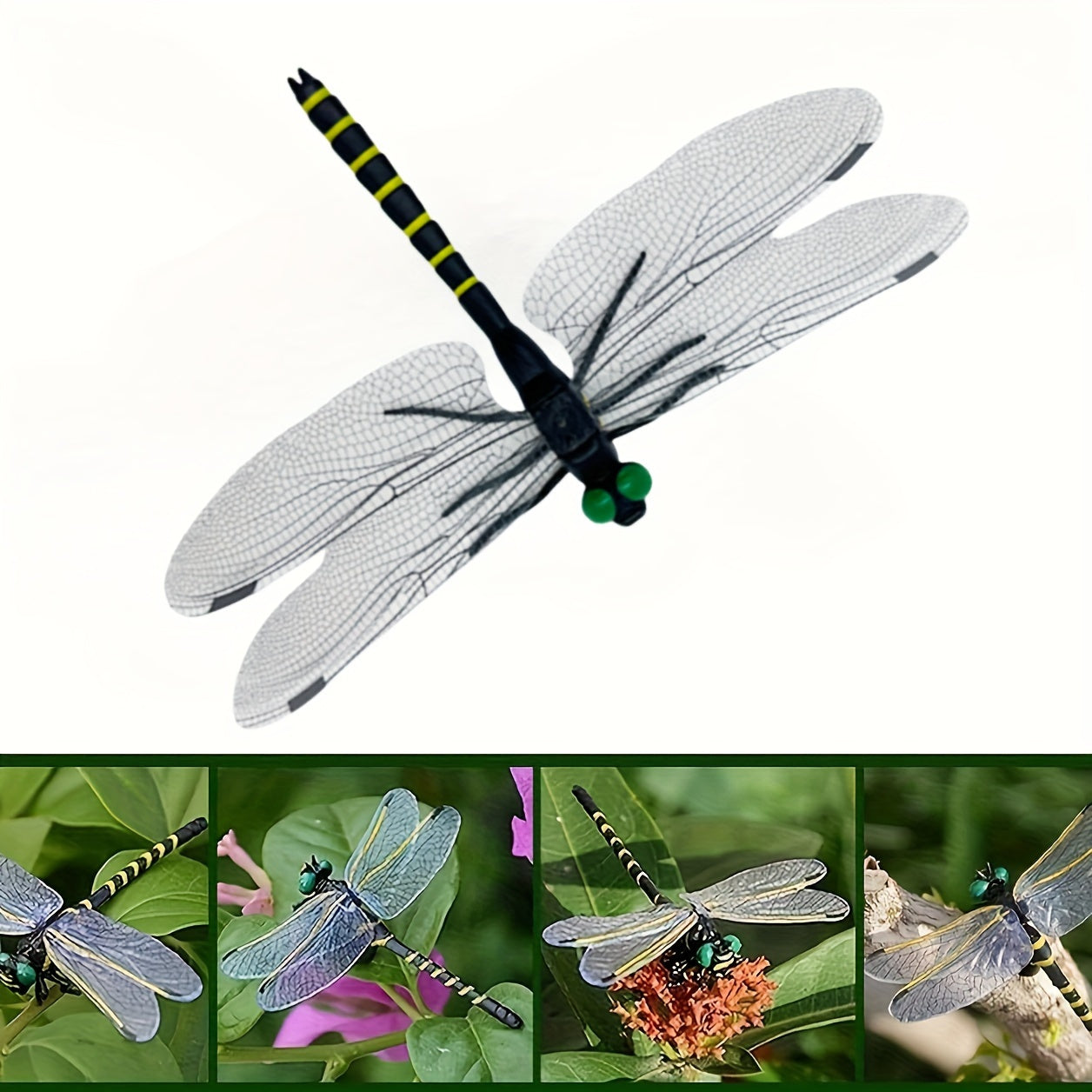 Dragonfly Model Kit Toy - PVC, Safety Pin Design, Flexible Wings, Suspension Feature, Age 14+