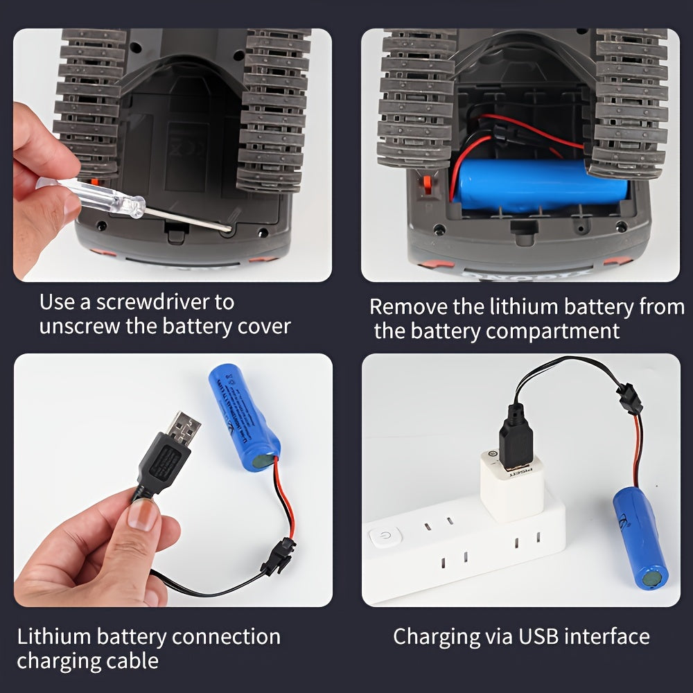 11 Channel RC Excavator Toy with Metal Shovel, Remote Control Bulldozer Vehicles - Gift with Light and Sound